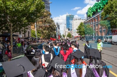 Rmit Graduation Day Stock Photo