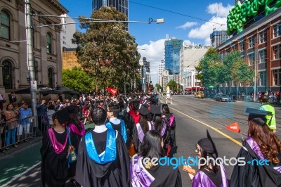 Rmit Graduation Day Stock Photo