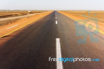 Road In Sudan Stock Photo