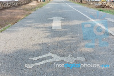 Road Running Stock Photo