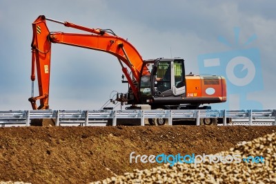 Road Works Stock Photo