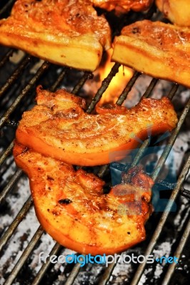 Roast Pork Stock Photo