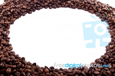 Roasted Beans Of Coffee Stock Photo