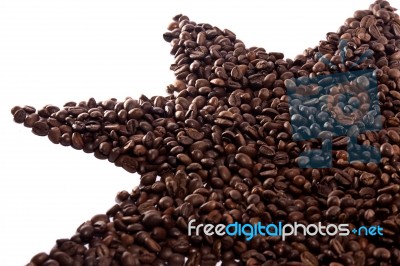 Roasted Beans Of Coffee Stock Photo