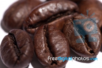 Roasted Beans Of Coffee Stock Photo