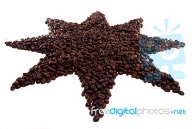 Roasted Beans Of Coffee Stock Photo