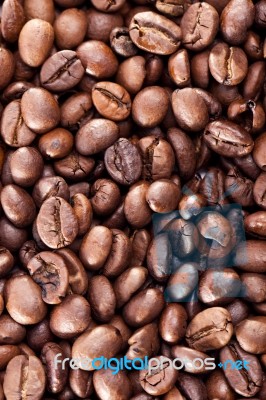 Roasted Beans Of Coffee Stock Photo