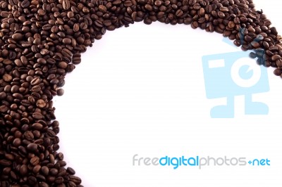 Roasted Beans Of Coffee Stock Photo