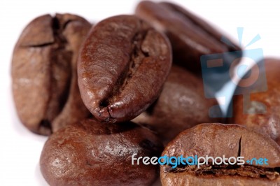 Roasted Beans Of Coffee Stock Photo