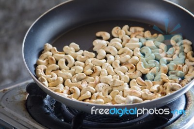 Roasted Cashews Stock Photo