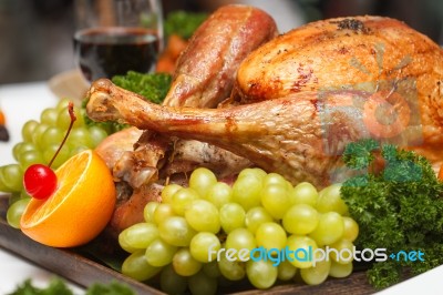 Roasted Chicken Stock Photo