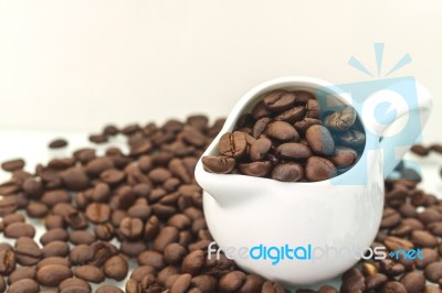 Roasted Coffee Beans Stock Photo