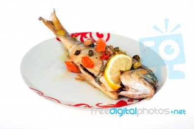 Roasted Fish Stock Photo