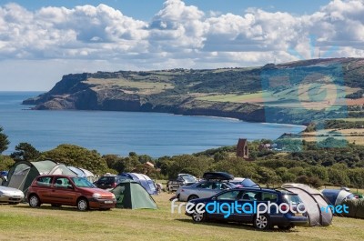 Robin Hood's Bay In North Yorkshire Stock Photo