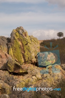 Rock Formation In Nature Stock Photo