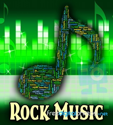 Rock Music Shows Sound Track And Harmony Stock Image