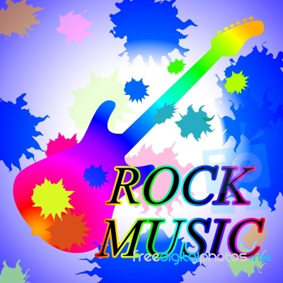 Rock Music Shows Track Soundtrack And Popular Stock Image