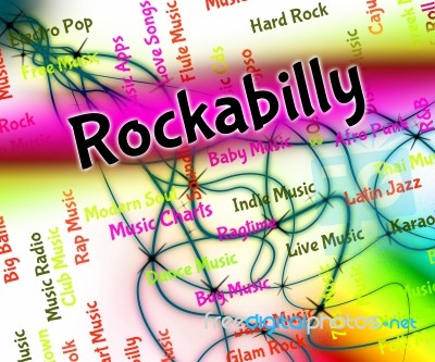 Rockabilly Music Shows Sound Tracks And Audio Stock Image