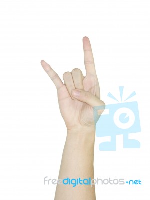 Rocker Hand Symbol Stock Photo