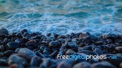 Rocks And Waves Stock Photo