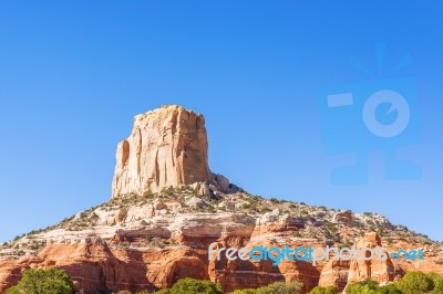 Rocks By The Road In Arizona Stock Photo