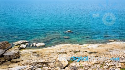 Rocks Coastline And Sea At Koh Samui Stock Photo