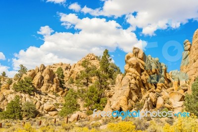 Rocks In Nevada, Usa Stock Photo