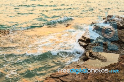 Rocky Beach Stock Photo