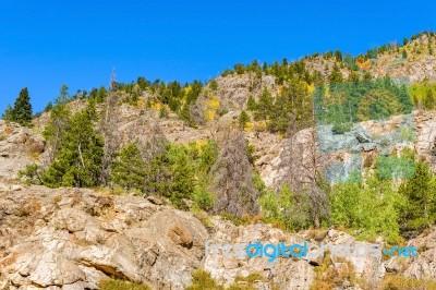 Rocky Mountains In Colorado Stock Photo