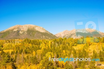 Rocky Mountains In Colorado Stock Photo