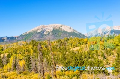 Rocky Mountains In Colorado Stock Photo