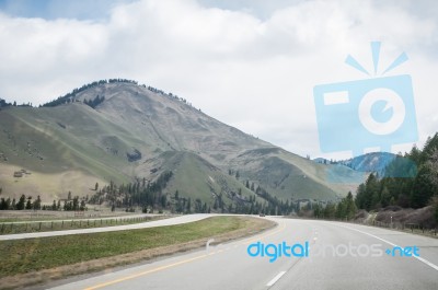 Rocky Mountains Road Stock Photo