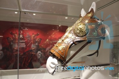 Roman Mask For A Horse Stock Photo