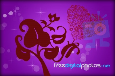 Romantic Background Stock Image