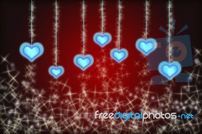 Romantic Background With Heart Stock Image