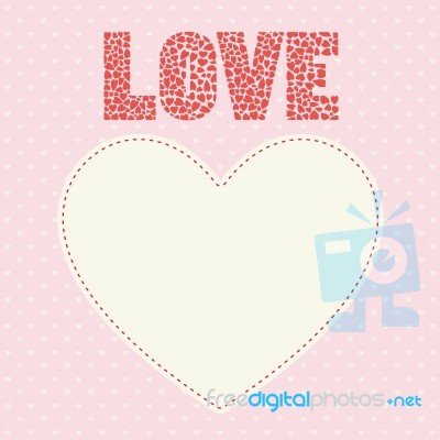 Romantic Card16 Stock Image