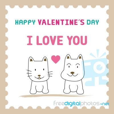 Romantic Card62 Stock Image