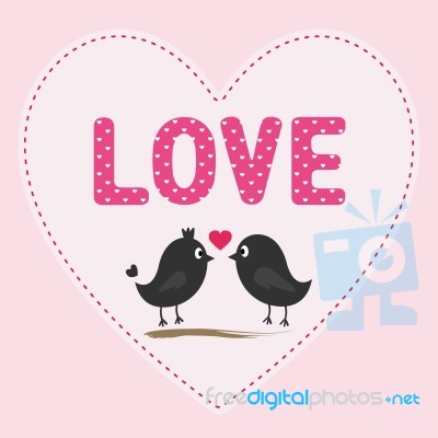 Romantic Card Stock Image