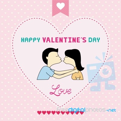 Romantic Card68 Stock Image