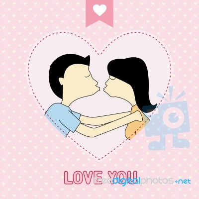 Romantic Card76 Stock Image