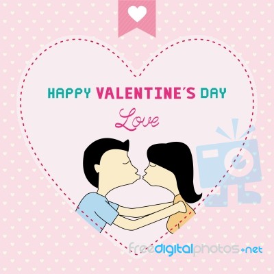 Romantic Card77 Stock Image