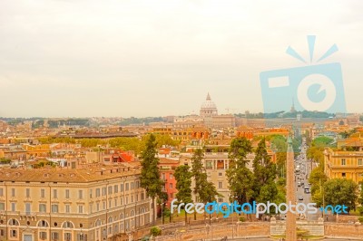 Rome City Scape Stock Photo