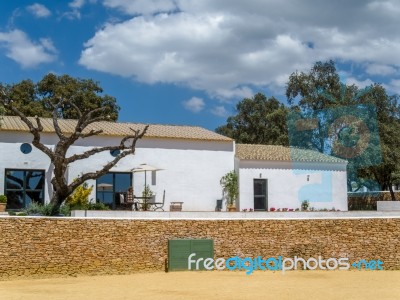 Ronda, Andalucia/spain - May 8 : Farm Complete With Bullring Nea… Stock Photo