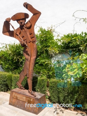 Ronda, Andalucia/spain - May 8 : Monument Of A Banderillero In F… Stock Photo