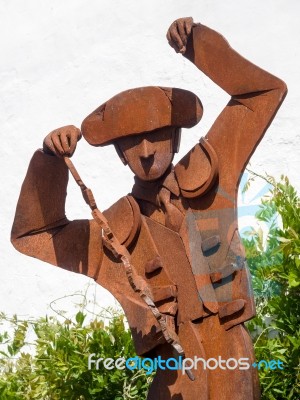 Ronda, Andalucia/spain - May 8 : Monument Of A Banderillero In F… Stock Photo