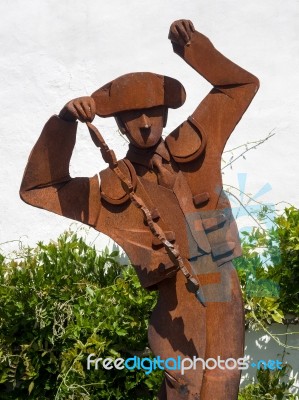 Ronda, Andalucia/spain - May 8 : Monument Of A Banderillero In F… Stock Photo