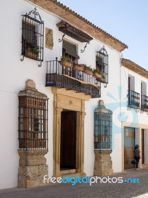 Ronda, Andalucia/spain - May 8 : Street Scene In Ronda Andalucia… Stock Photo