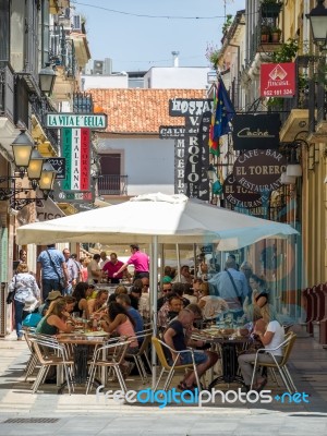 Ronda, Andalucia/spain - May 8 : Street Scene In Ronda Spain On Stock Photo