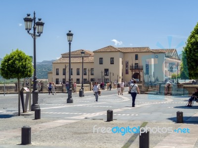 Ronda, Andalucia/spain - May 8 : Street Scene In Ronda Spain On Stock Photo