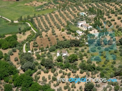 Ronda, Andalucia/spain - May 8 : View Of The Countryside From Ro… Stock Photo